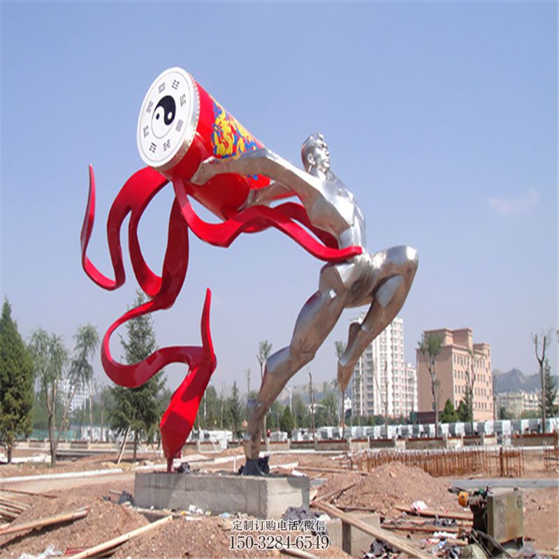 大型五环人雕塑 商业雕塑标准 运动员雕塑主题定做