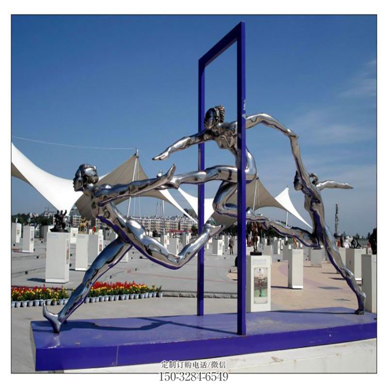 五环人雕塑定制 雕塑展示提供 现代运动员雕塑定制
