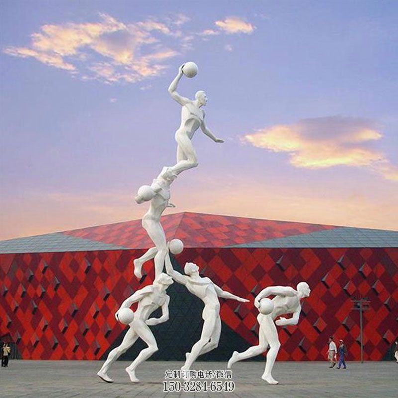 五环人雕塑底座 户外雕塑摆放制作 烤漆运动员雕塑制造商