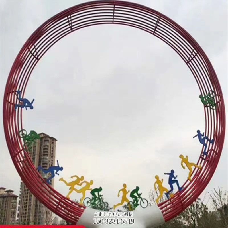 钢结构跑步雕塑 广场雕塑供求 企业标志竞走雕塑精选