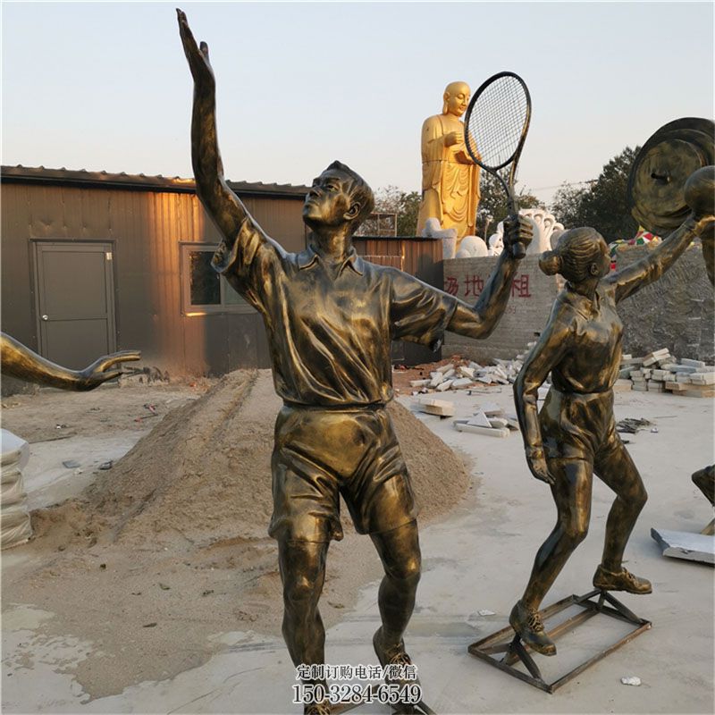 企业投栏雕塑 景观艺术雕塑承接 商场运动员雕塑常用