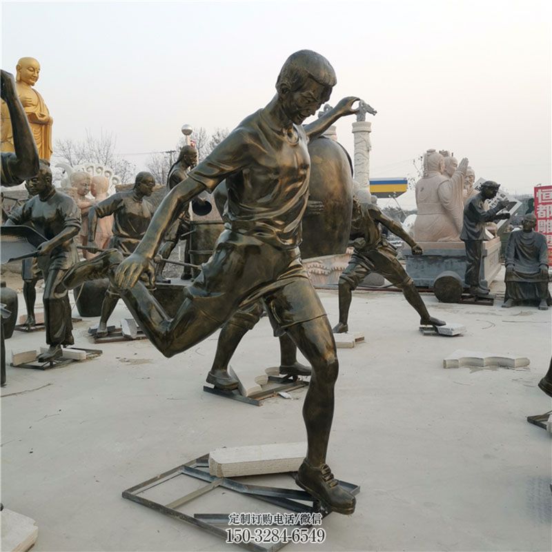投栏雕塑抽象 园林雕塑摆件订做 园林运动员雕塑摆件订做