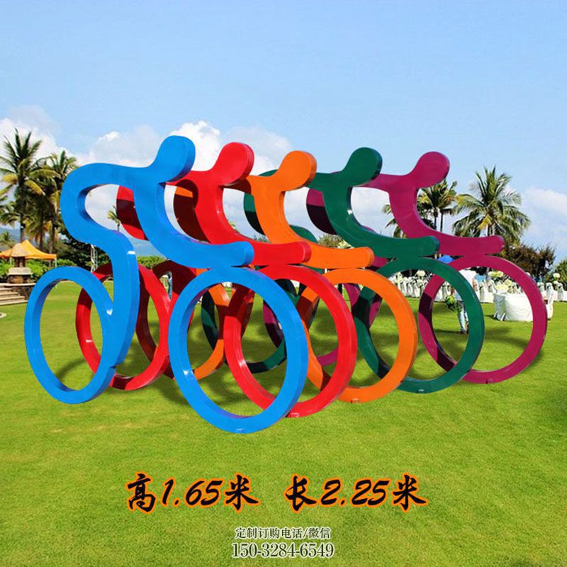 钢铸骑车雕塑 园林景观小品雕塑生产 地产精神堡垒骑自行车雕塑批发