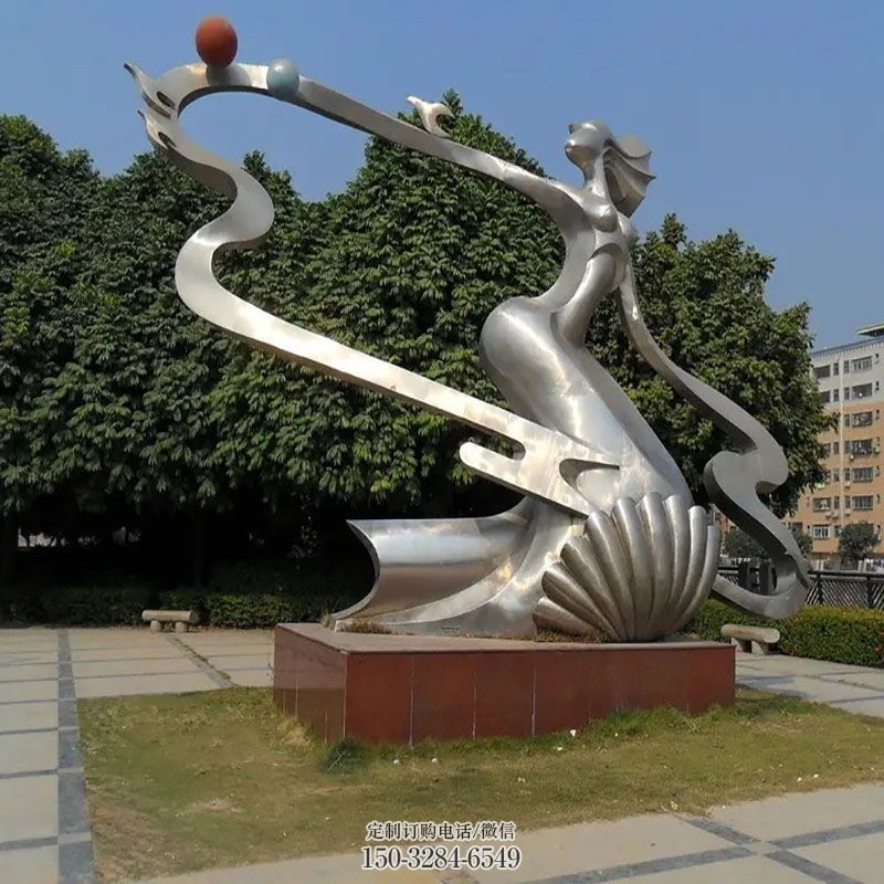 镜面体操雕塑 园林雕塑摆件订做 城市广场运动员雕塑提供