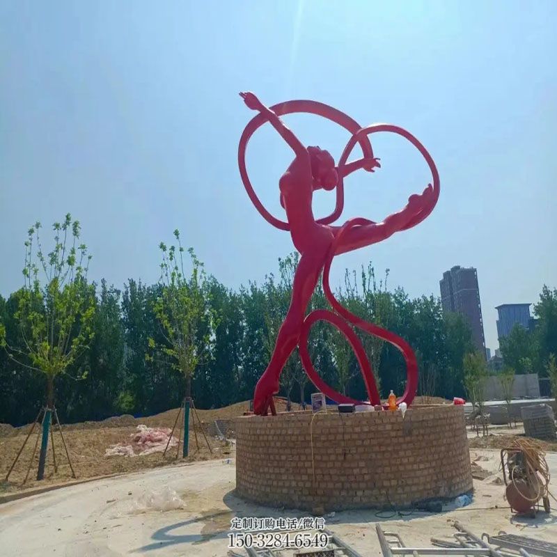 体操雕塑定制 景观户外雕塑点击 景观户外运动员雕塑点击