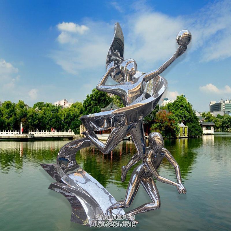 中式体操雕塑 园林景观雕塑精选 园林运动员雕塑摆件订做
